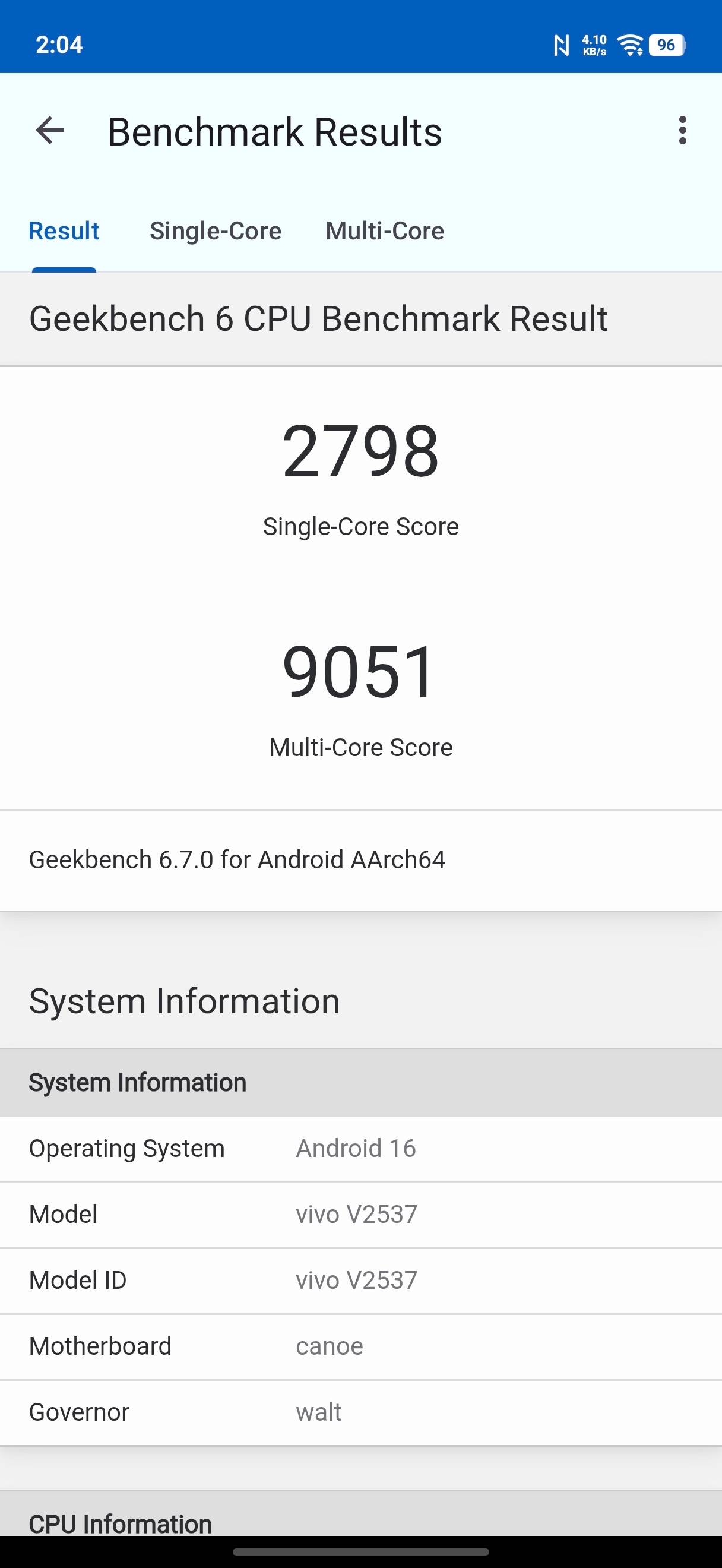 Benchmarks