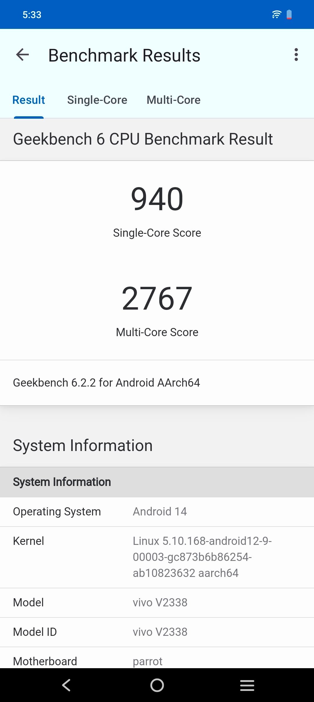 Benchmarks