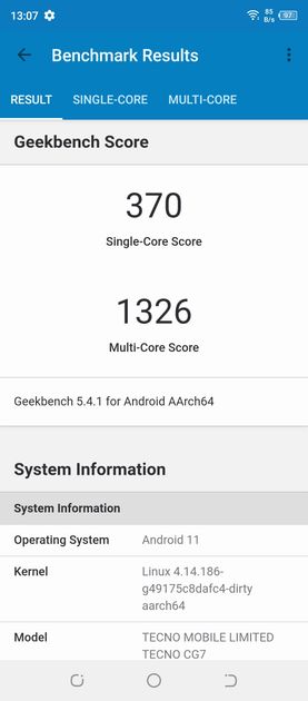Geekbench5 Benchmark