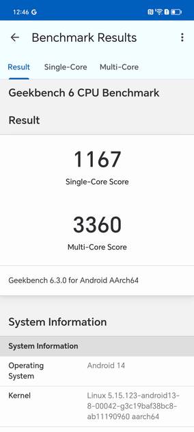 Geekbench6 Benchmark
