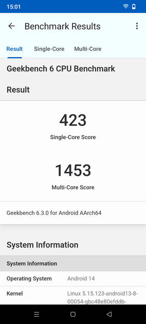 Geekbench6 Benchmark