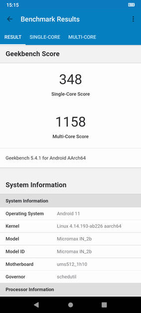 Geekbench5 Benchmark