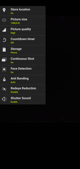 Camera Settings