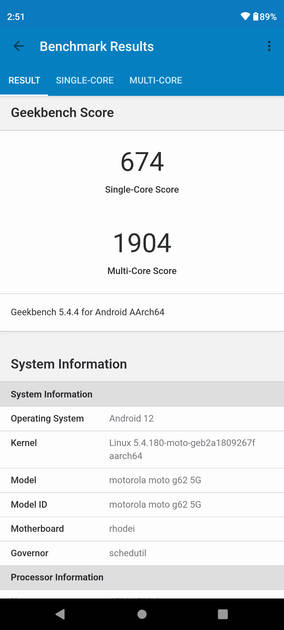 Geekbench5 Benchmark