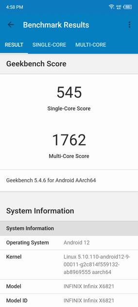 Geekbench5 Benchmark