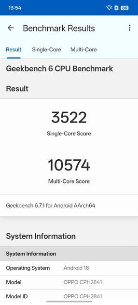 Geekbench6 Benchmark