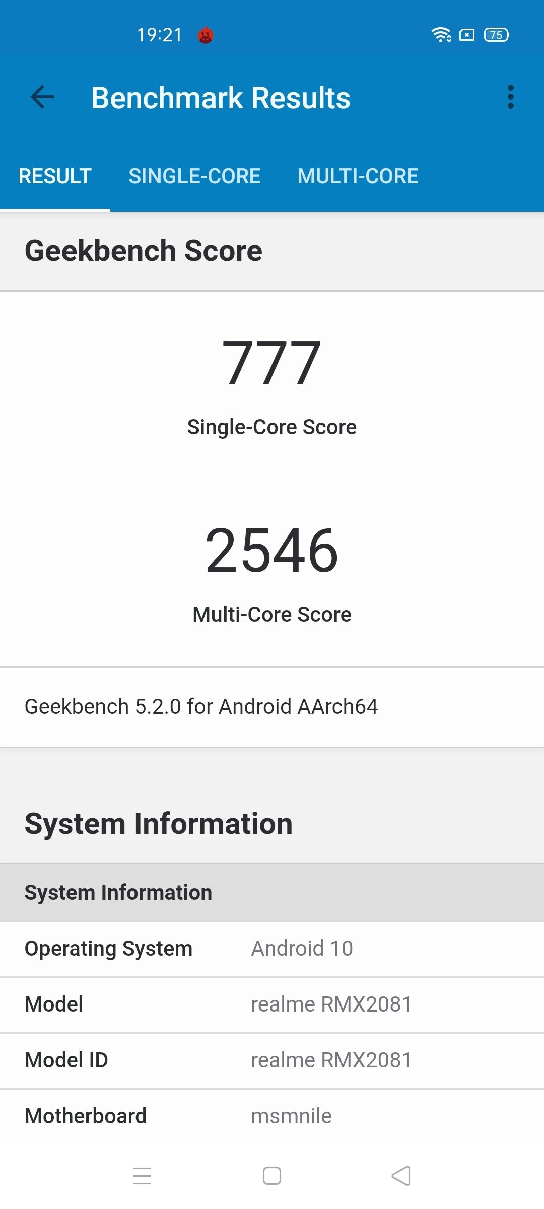 Geekbench5 Benchmark