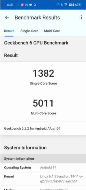 Geekbench6 Benchmark