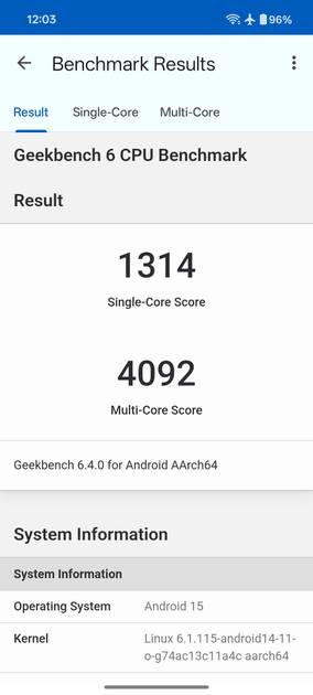 Geekbench6 Benchmark