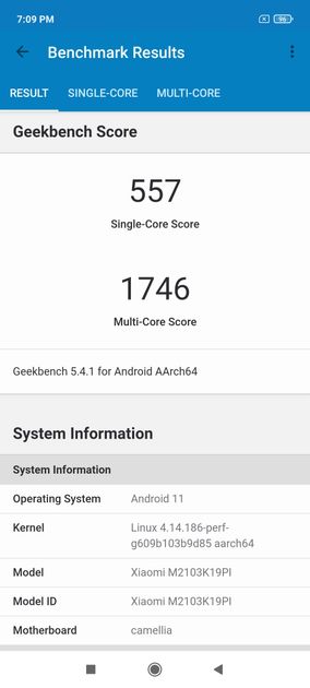 Geekbench5 Benchmark