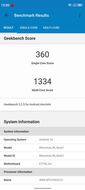 Geekbench5 Benchmark