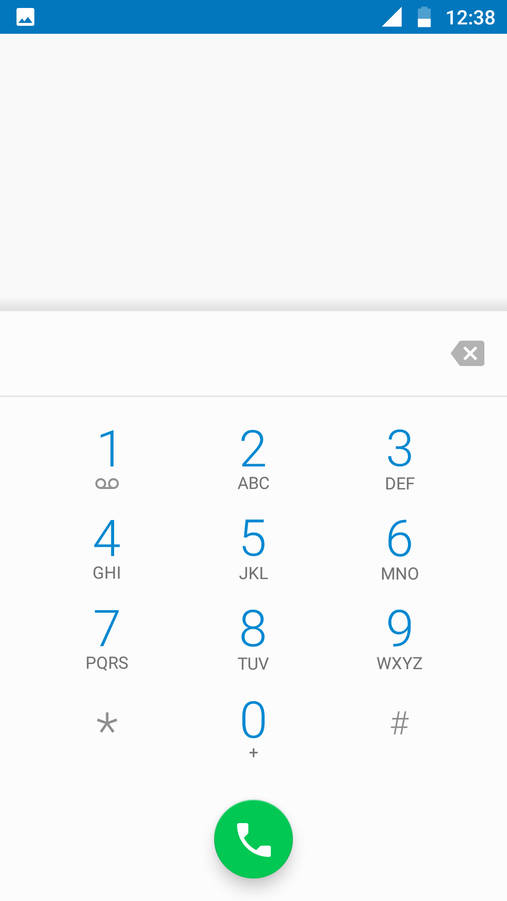 Moto G5 Plus Dialer Screen