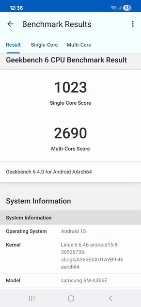 Geekbench6 Benchmark