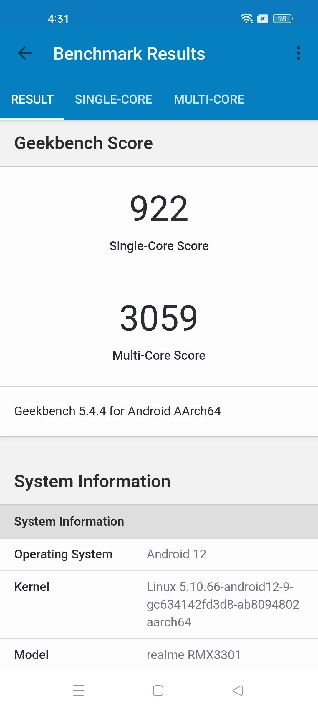Benchmarks