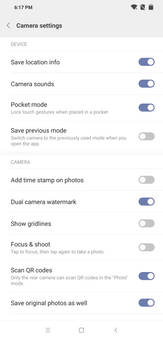 Camera Settings