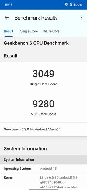 Geekbench6 Benchmark