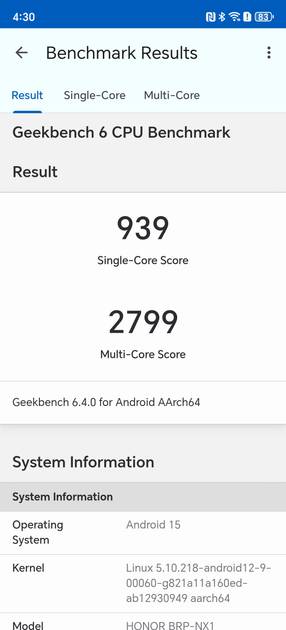 Geekbench6 Benchmark