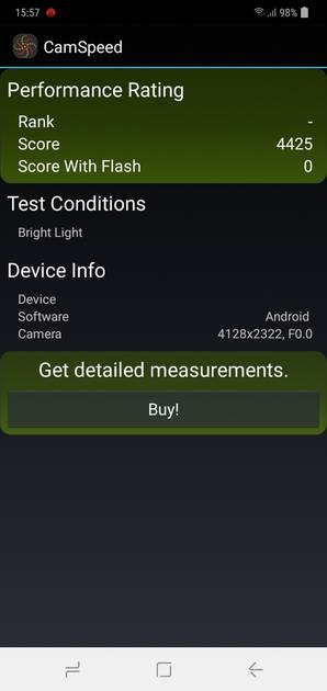 Camera Speed Benchmark