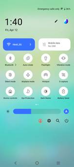 Quick Settings Panel