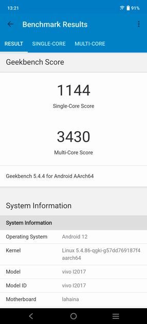 Geekbench5 Benchmark