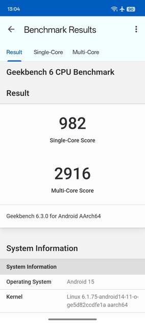 Geekbench6 Benchmark