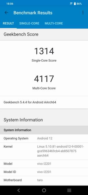 Geekbench5 Benchmark
