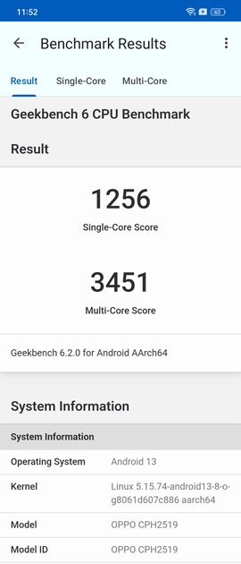 Geekbench6 Benchmark