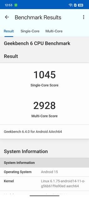 Geekbench6 Benchmark