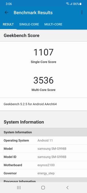 Geekbench5 Benchmark