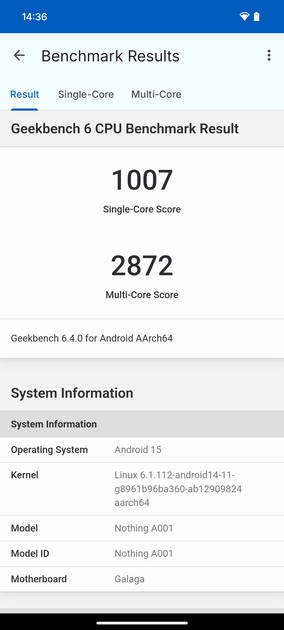 Geekbench6 Benchmark