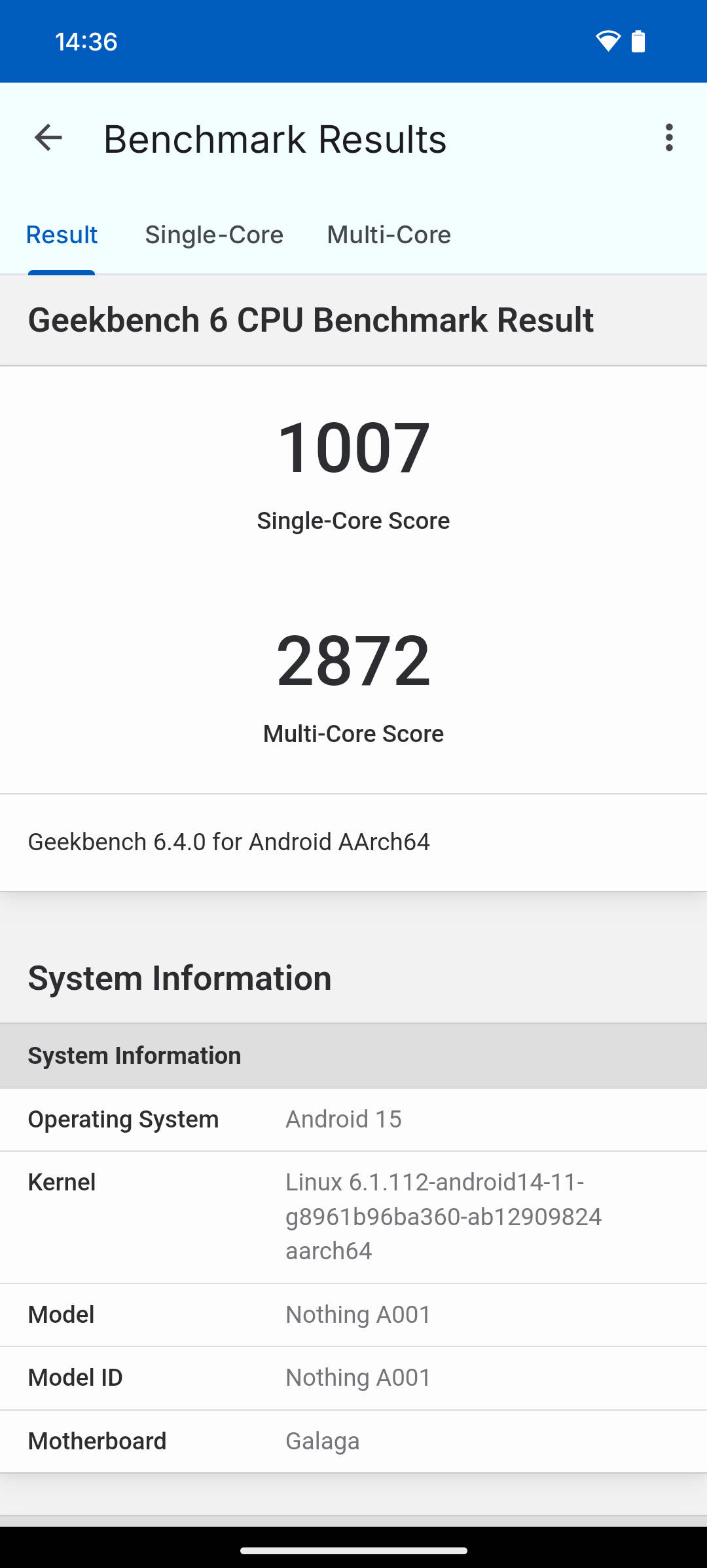 Benchmarks