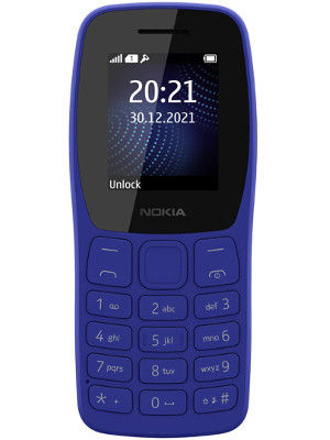 Used (Renewed) Nokia 105 Single SIM, Keypad Mobile Phone with Wireless FM Radio | Blue