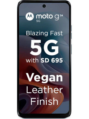 Used (Refurbished) Moto G34 5G Charcoal Black,128 GB ROM 4 GB RAM