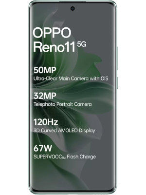 Used (Refurbished) Oppo Reno 11 5G (Wave Green,128 GB) (8 GB RAM)