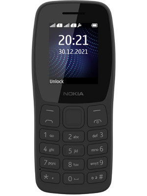 Used (Refurbished) Nokia 105 Classic | Dual SIM Keypad Phone with Built-in UPI Payments, Long-Lasting Battery, Wireless FM Radio | No Charger in-Box | Charcoal