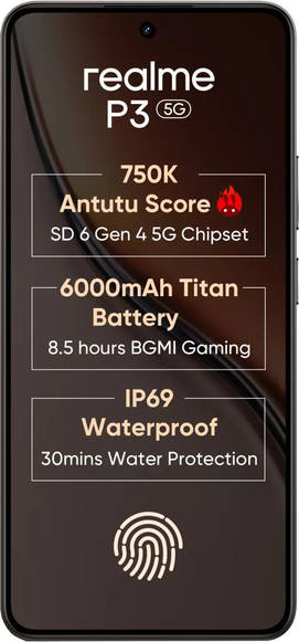 realme P3 8GB RAM