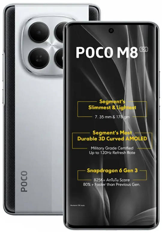 POCO M8 - Full Specifications & Price in India (20th May, 2026
