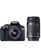 Canon EOS 1300D Double Zoom (EF-S 18-55mm f/3.5-f/5.6 IS II and EF-S 55-250mm f/4-f/5.6 IS II Dual Kit Lens) Digital SLR Camera price in India