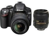 Compare Nikon D3200 (AF-S 18 - 55 mm f/3.5-5.6 VR II Kit and AF-S 50 mm f/1.8G Lens) Digital SLR Camera