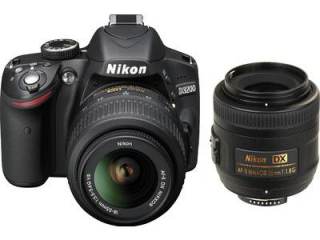 Nikon D3200 (AF-S 18 -55mm f/3.5-5.6 VR II Kit and AF-S DX 35 mm f/1.8G Lens) Digital SLR Camera Price