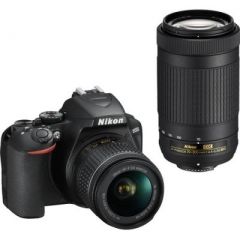 Nikon D3500 (AF-P DX 18-55mm f/3.5-f/5.6G VR and AF-P DX 70-300mm f/4.5-f/6.3G ED Dual Kit Lens) Digital SLR Camera Price