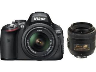Nikon D5100 (AF-S DX 18 - 55 mm f/3.5-f/5.6 VR and AF-S DX 35 mm f/1.8G Kit Lens) Digital SLR Camera Price