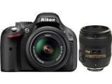Compare Nikon D5200 (AF-S 18 - 55 mm f/3.5-5.6 VR II Kit  and AF-S 50 mm f/1.8G Lens) Digital SLR Camera