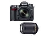 Compare Nikon D7000 (AF-S 18-105mm f/3.5-f/5.6 VR and AF-S 55-200mm f/4-f/5.6G IF-ED Kit Lens) Digital SLR Camera