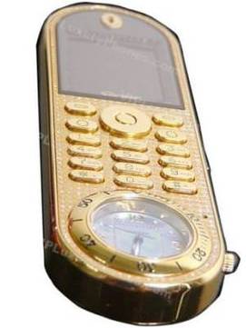 Cartier Gold Clock Mobile Cell Phone