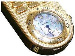 Cartier Gold Clock Mobile Cell Phone