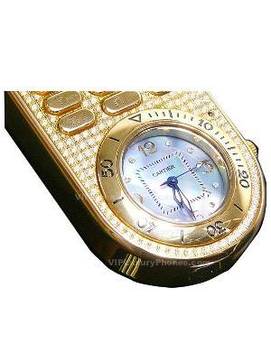 Cartier Gold Clock Mobile Cell Phone