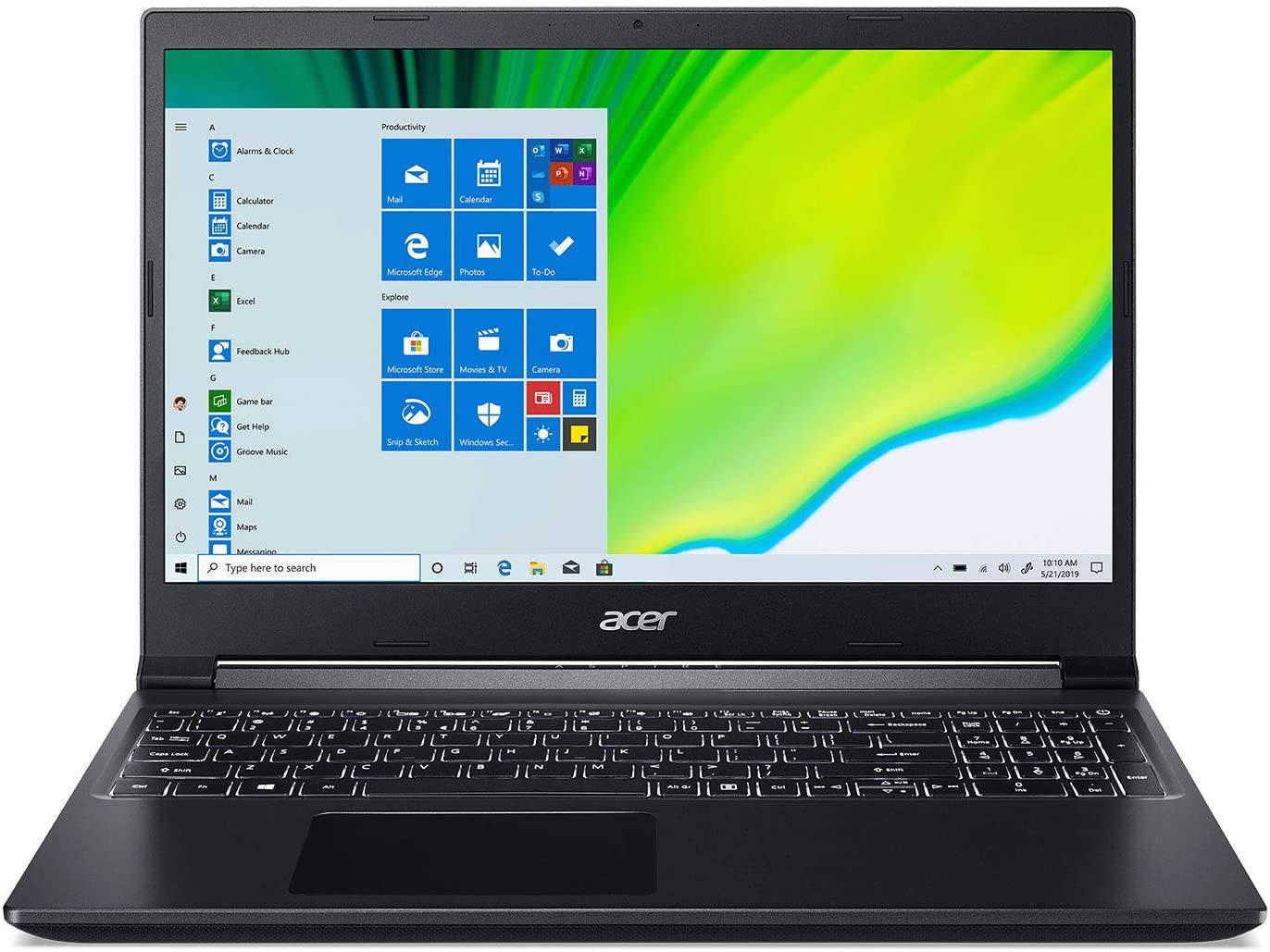 Acer Aspire 7 A715-41G-R7X4 (NH.Q8DAA.002) Laptop (AMD Quad Core Ryzen 5/8 GB/512 GB SSD/Windows 10/4 GB)