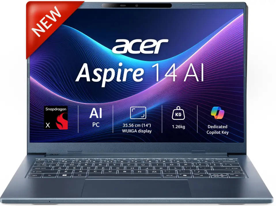 Acer Aspire 14 AI A14-11M (NX.JP3SI.001) Laptop (Qualcomm Snapdragon Octa Core/16 GB/512 GB SSD/Windows 11)
