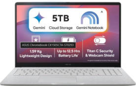 Asus CX1505CTA-S70293 Netbook (N50/8 GB/128 GB eMMC/Google Chrome) Laptop